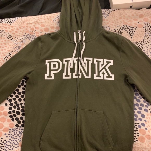 Full zip hoodie and joggers (olive green) - Picture 2 of 5